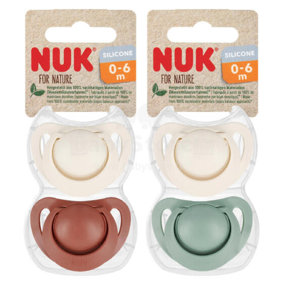 NUK 175009 Успокаивающая соска 0-6м NATURE 2 шт