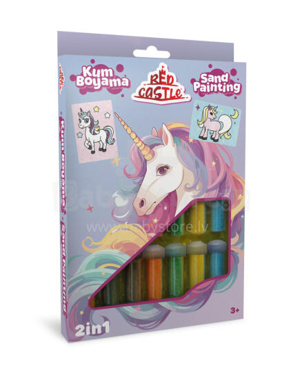 Red Castle smilšu komplekts 2in1, Vienradzis