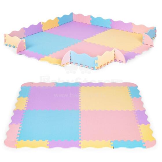 Eco Toys Foam Puzzle Art.6402 Многофункциональный напольный пазл-коврик из 24 элементов