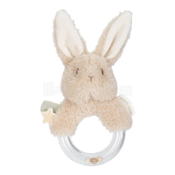 Little Dutch Ring Rattle Art.8414 Bunny Мягкая погремушка из хлопка  (100% натуральная)