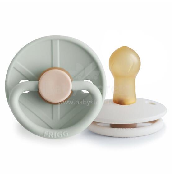 Frigg Little Viking Round Latex  Art.101538 Holger/Sigrid  Пустышка(соска) из 100% натурального каучука 0-6 мес.(2 шт.)