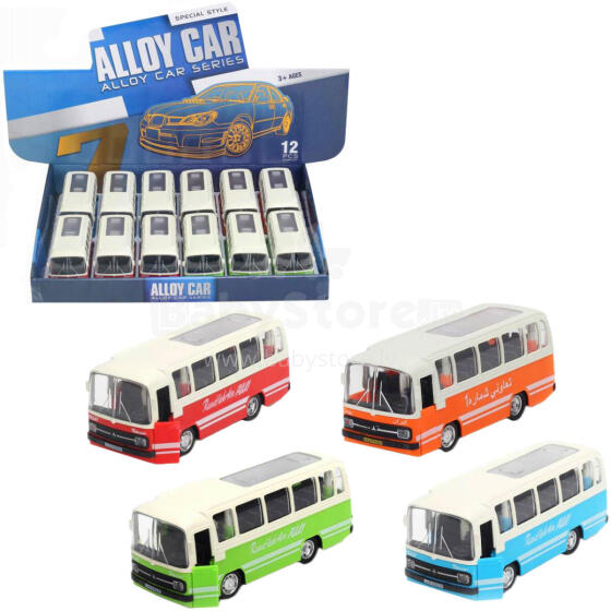 AUTOBUS METALOWY Z DŹWIĘKIEM I ŚWIATŁEM