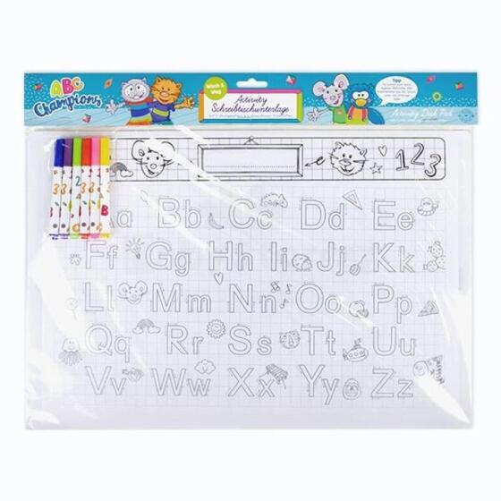 ABC Champions - Activity desk pad - Wipe & walk away