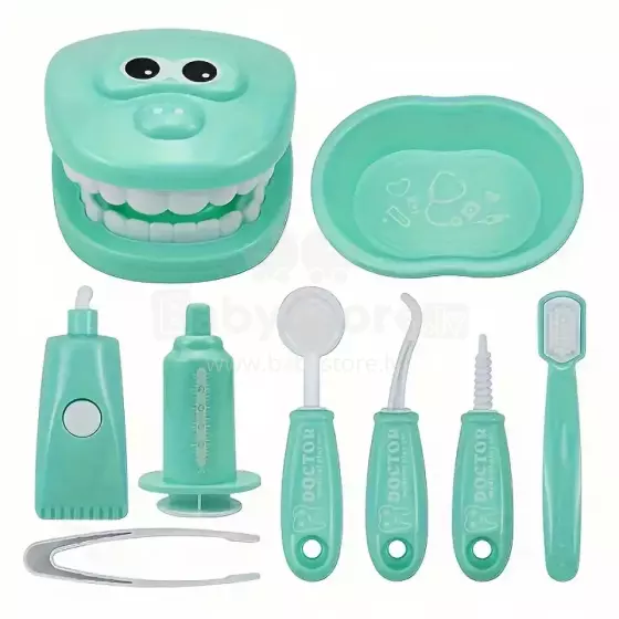 Doctor Set Smile Dentist Teeth Art.260088 Green  Young/brave dentist set - Superhero smile