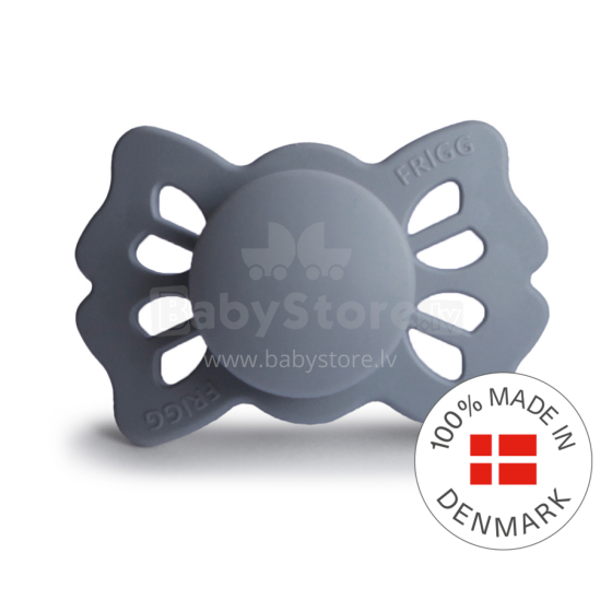 Frigg Lucky Symmetrical Silicone Pacifier  Art.10218 Great Grey Пустышка(соска) из 100% натурального силикона 0-6 мес.(1 шт.)
