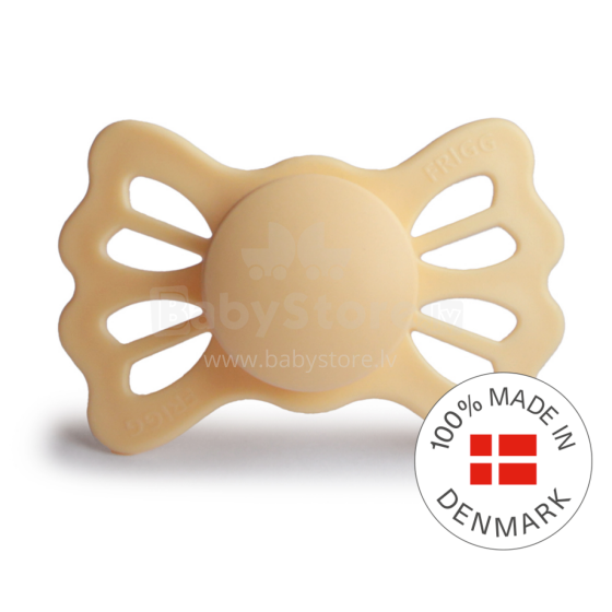 Frigg Lucky Symmetrical Silicone Pacifier  Art.10231 Pale Daffodil Pacifier (nipple) made of 100% natural rubber 6-18 months (1 pcs.)
