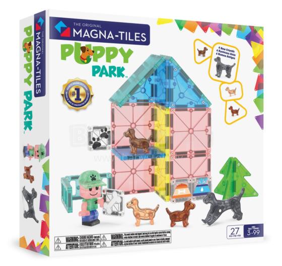 MAGNA-TILES магнитный конструктор Собачий парк, 27 деталей
