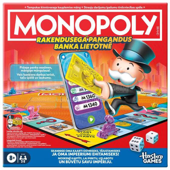 MONOPOLY Board game App Banking, (in Estonian and Latvian lang.)
