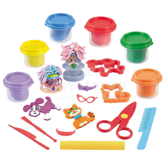 PLAYGO DOUGH mājdzīvnieku frizūru veidošanas komplekts, 8623