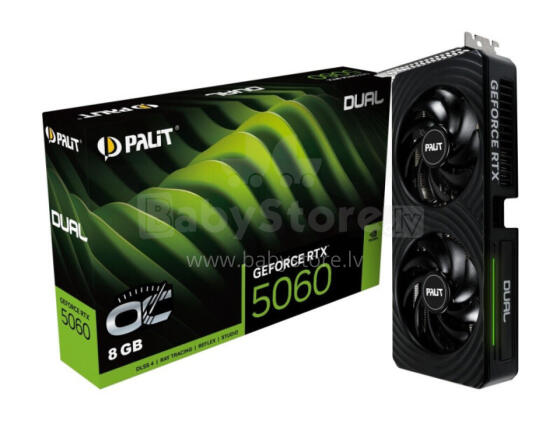 GeForce RTX 5060 DUAL OC 8GB GDDR7 128bit 3DP/HDMI grafiskā karte