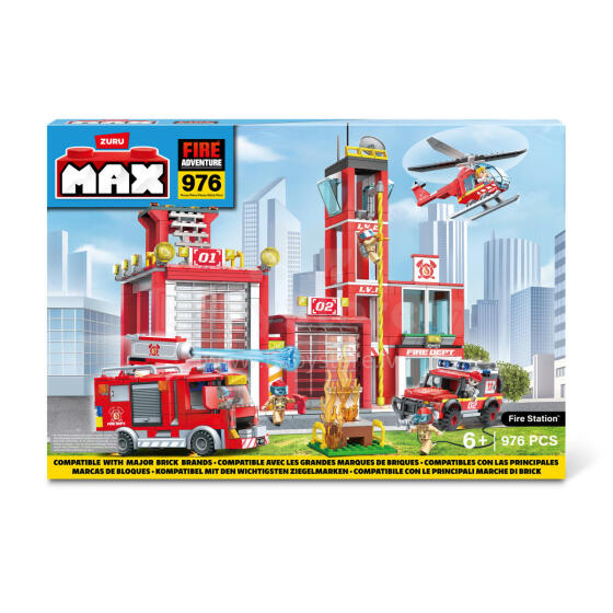 MAX CITY Klucīši Ugunsdzēsēju depo, 976 gab.