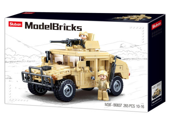Sluban Constructor, Army Jeep, 265 pcs.