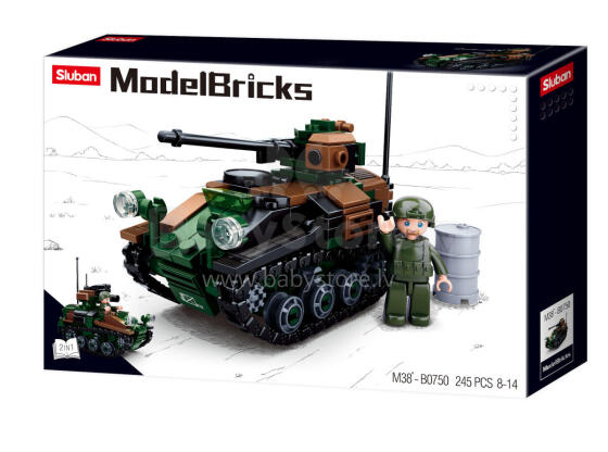 Sluban konstruktors, Tanks, 245 det.