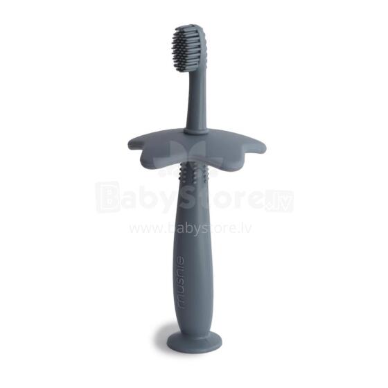 Mushie Flower Toothbrush  Art.2540203 Tradewinds pirmā zobu birste