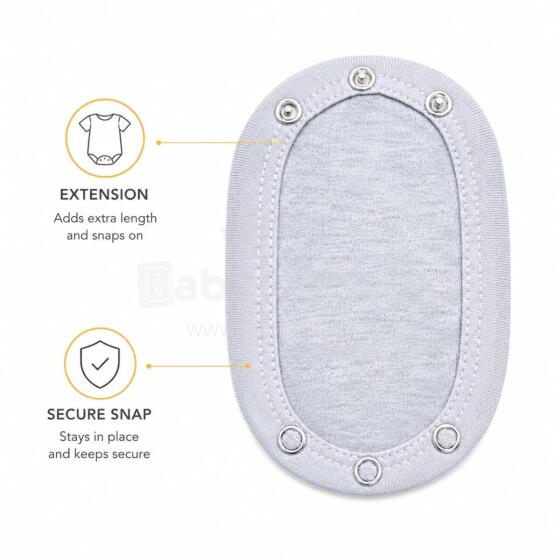 La Bebe™ NO Baby Body Extension Art.260721 Grey bodijs pagarinājums no kokvilnas