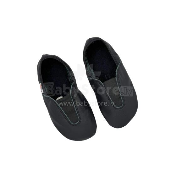 Bebe Basic Hip-Hop Gymnastics Shoes Art.SB132 Black Vingrošanas, sporta dejošanas čības ar ādas zoli