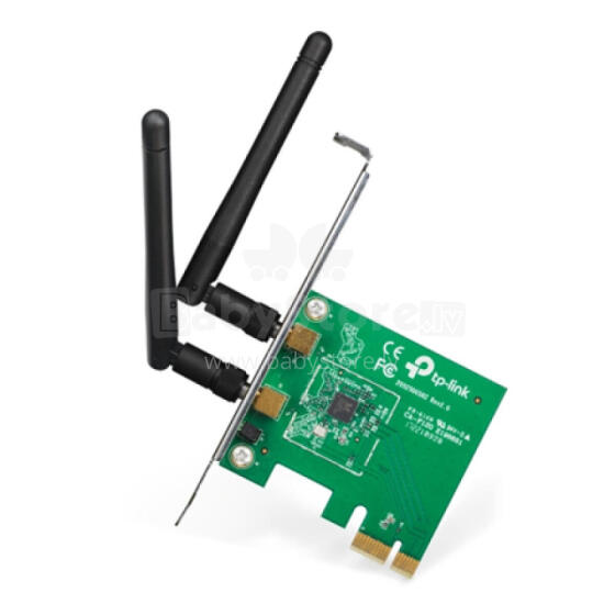 TP-LINK TL-WN881ND, PCI Express Adapter 2.4GHz, 802.11n, 300Mbps, 1xDetachable antenna 2dBi