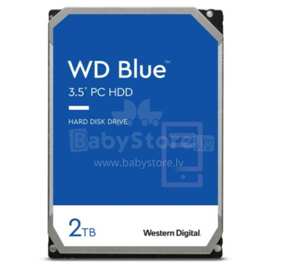 WD Blue 2TB 3,5" SATA cietais disks WD20EARZ