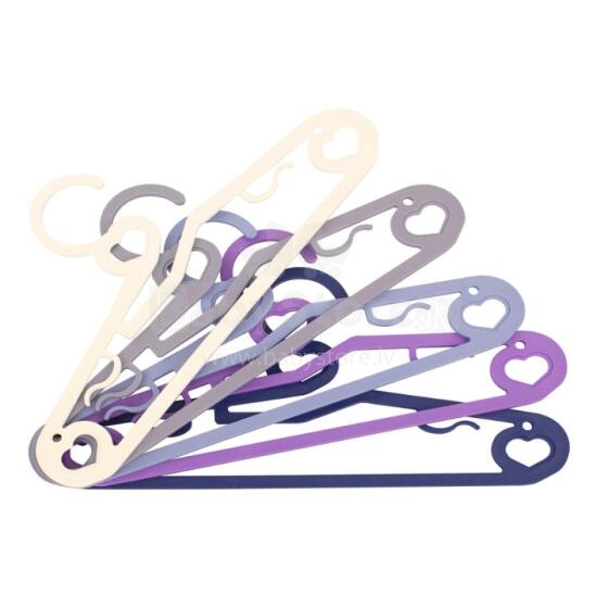 Clothes hangers 5 pcs. plastic Cupid 42x0.8x21cm assorted
