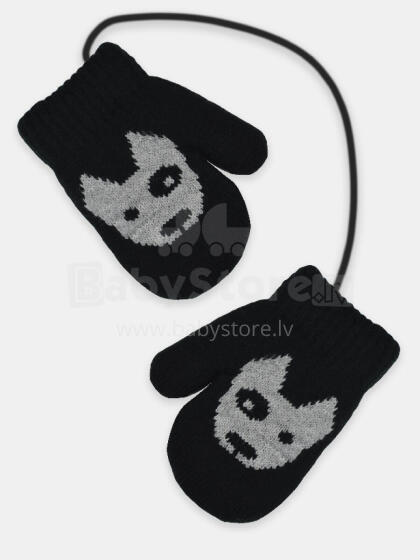 NOVITI RZ053-B-01 Boys' Gloves 1P Double Acrylic Dog 14
