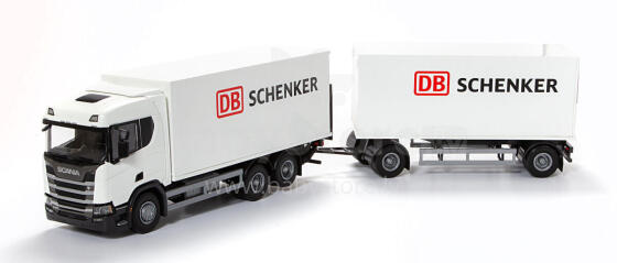 Scania distribution truck with trailer scale 1:25