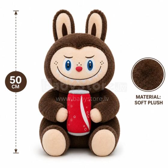 Labubu Monster Toy Art.B-0324 Augstvertīga plīša mīksta rotalļieta Labubu,50 cm
