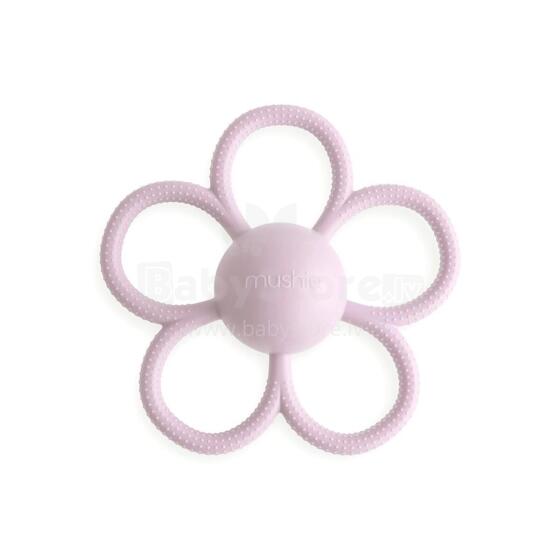 Mushie Silicone Teether Daisy Art.101969 Lilac Augstākas kvalitātes - silikona grabulis (100% dabisks)