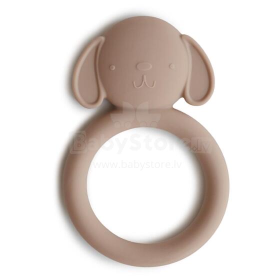 Mushie  Silicone Teether Dog Art.2560439 Silicone rattle (100% natural)