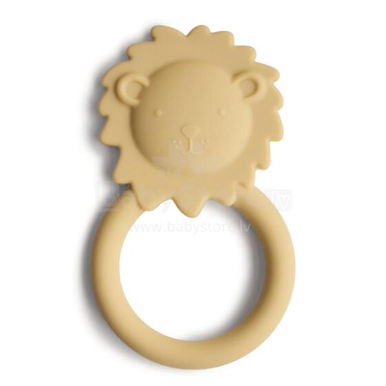 Mushie  Silicone Teether Lion Art.2560469 Силиконовая погремушка (100% натуральная)