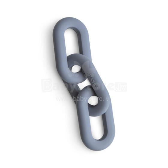Mushie  Silicone  Teether Links Art.101270 Silicone rattle (100% natural)