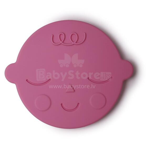Mushie  Silicone Teether Face Art.2560319 Augstākas kvalitātes - silikona grabulis (100% dabisks)