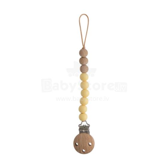Mushie Silicone Pacifier Clip Eva Art.2090117 Yellow Держатель для пустышки