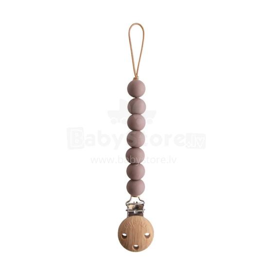 Mushie Silicone Pacifier Clip Eva Art.2120004 Ash Держатель для пустышки