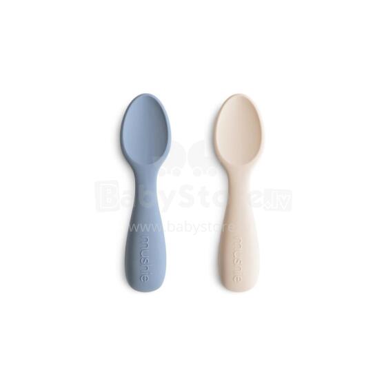Mushie Silicone Starter Spoon Art.101354 Tradewinds Ложечка мягкая силиконовая (2шт.)