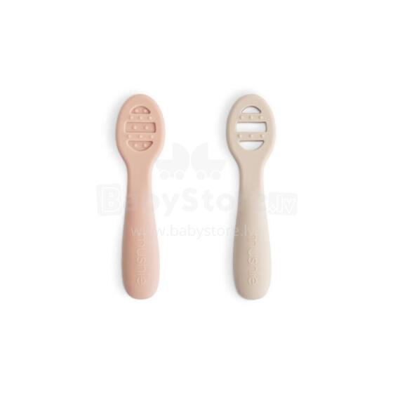 Mushie Silicone First Spoon Art.101628 Ложечка мягкая силиконовая (2шт.)