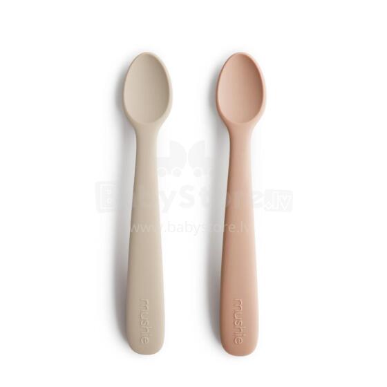 Mushie Silicone Feeding Spoon Art.2360274 Ложечка мягкая силиконовая (2шт.)