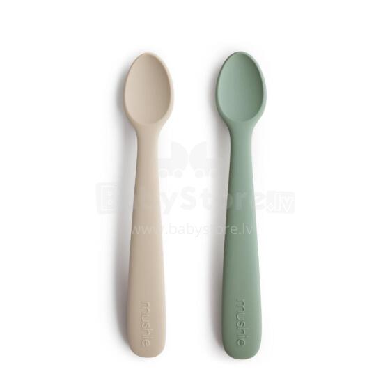 Mushie Silicone Feeding Spoon Art.2360275 Ложечка мягкая силиконовая (2шт.)