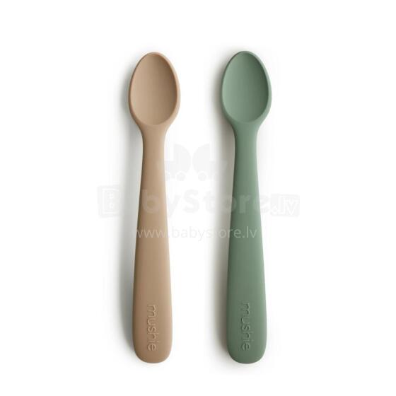 Mushie Silicone Feeding Spoon Art.2360273 Ложечка мягкая силиконовая (2шт.)