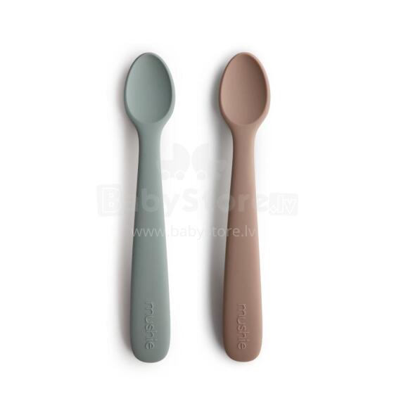 Mushie Silicone Feeding Spoon Art.2360272 Ложечка мягкая силиконовая (2шт.)