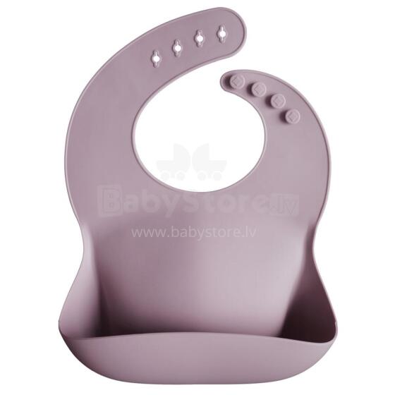 Mushie Silicone Bib Art.2500129 Mauve Silikona priekšautiņš
