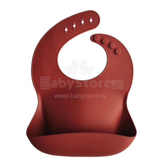 Mushie Silicone Bib Art.2500152 Raw Silikona priekšautiņš