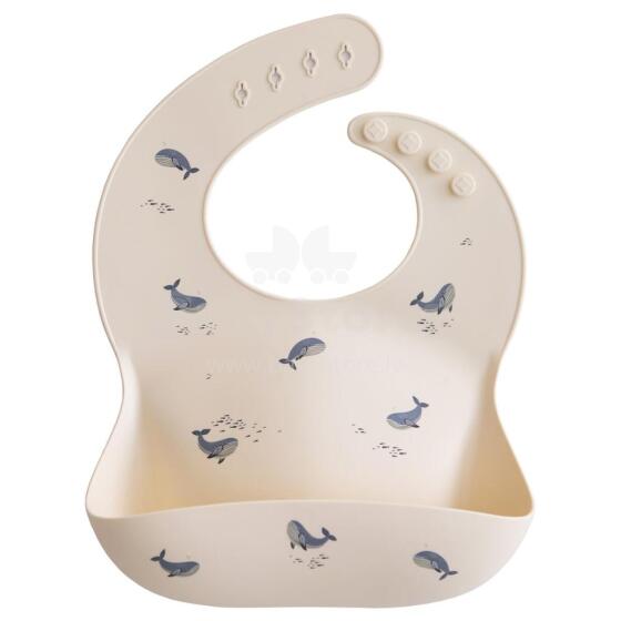 Mushie Silicone Bib Art.2500553 Baby bib made of 100% high quality silicone
