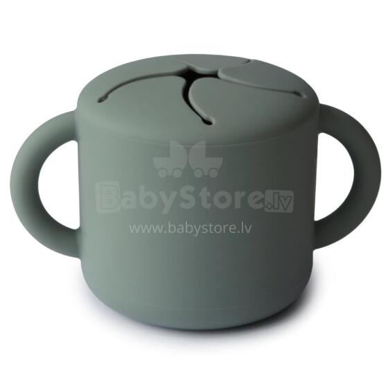 Mushie Snack Cup Silicone  Art.2340069  Silikona konteiners ar vāku Click Lock.
