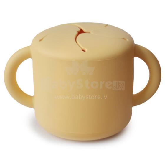 Mushie Snack Cup Silicone  Art.2340466  Silikona konteiners ar vāku Click Lock.