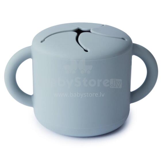 Mushie Snack Cup Silicone  Art.2340228  Silikona konteiners ar vāku Click Lock.