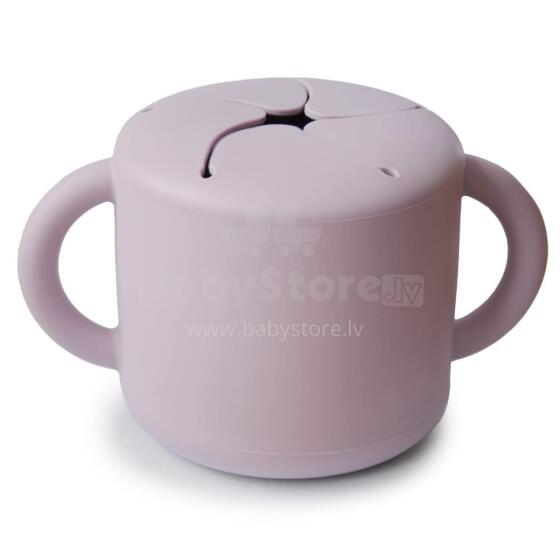 Mushie Snack Cup Silicone  Art.2340442  Silikona konteiners ar vāku Click Lock.