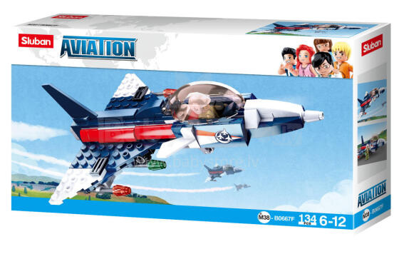 Sluban Constructor, Reactive Jet, 134 pcs.