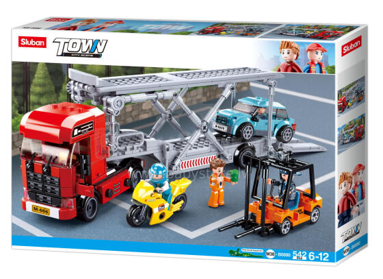 Sluban Constructor, Car Transporter, 542 pcs