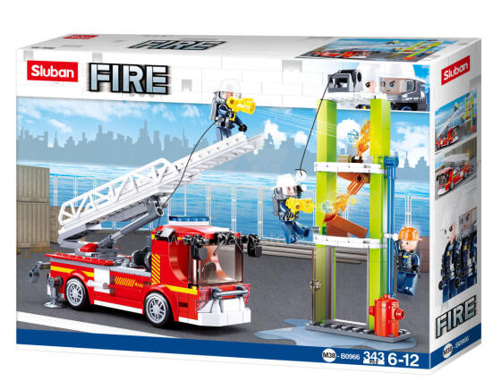 Sluban Constructor, Fire Truck, 343 pcs.