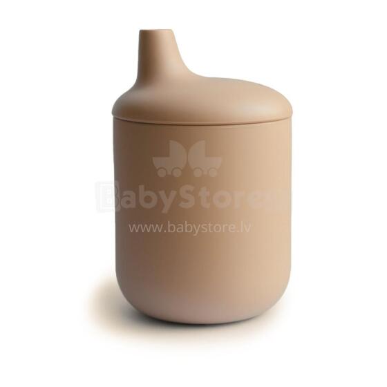 Mushie Silicone Sippy Cup Art.2480124 Natural  Силиконовая обучающая кружечка , 175 мл.